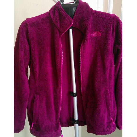 The North Face Full Zip Jacket Sweatshirt Girls XL/TG 18 Mulberry Red Purple - Picture 3 of 9
